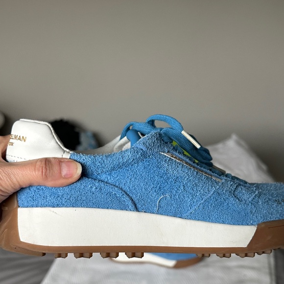Sam Edelman Layla Blue Suede Sneakers size 8M - Picture 6 of 13